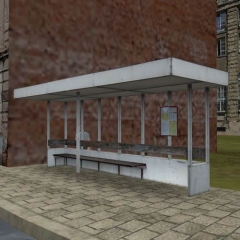 SAM Przystanek autobusowy wąski/SAM Bus stop narrow