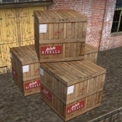 SAM skrzynie Rivella stos/SAM Rivella crates stack