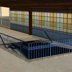 SAM Zejście peronowe NIEBIESKIE Gorzów/SAM Platform Exit BLUE Gorzow, Poland